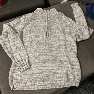 Wool rich Quarter zip sweater